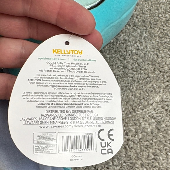 NWT Disney Squishmallow Kelly Toys Easter egg Stitch Plush Toy - Picture 5 of 8